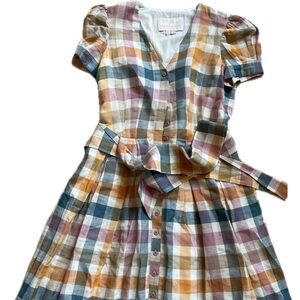 Gal Meets Glam Madras Midi Dress